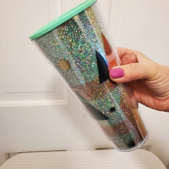 Starbucks Holiday Glitter Introduced in 2020 24 oz. TALL TUMBLER W/Screw on Lid - Picture 7 of 12